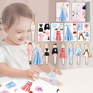 Magnetisk prinsessedukke til påklædning | MAGDRESSY