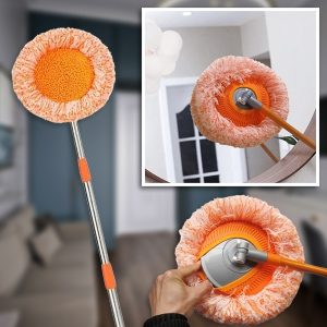 360° Roterende mikrofibermoppe - 73-115 cm, våd & tør | CORALMOP
