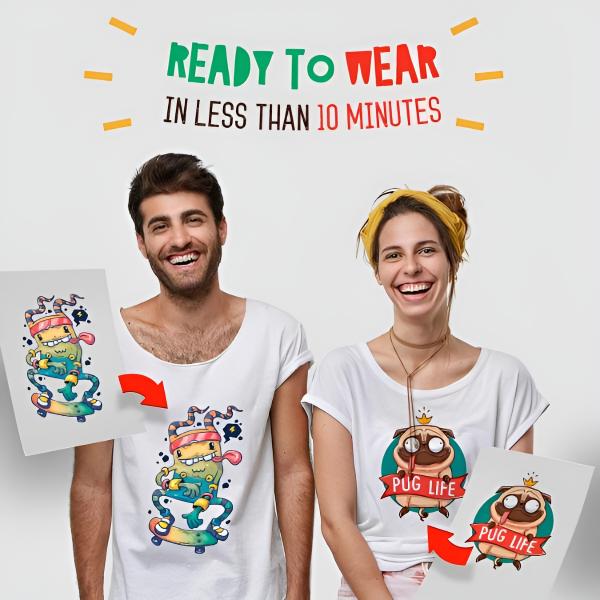 INKTRANSFER papir til tekstil