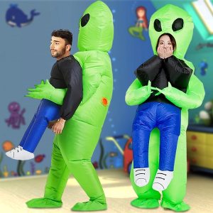 Oppusteligt Alien- bortførelses Halloweenkostume | UFOMAN